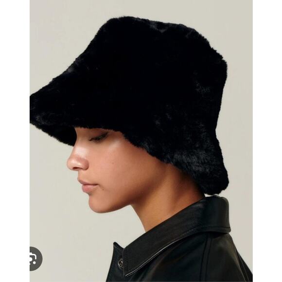 Lita By Ciara New Faux Fur Wool Blend Bucket Hat Streetwear Baddie Mob Wife Y2k main image 6